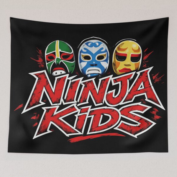Item preview, The classic Ninja Kids set with its iconic masks designed and sold by killem667.