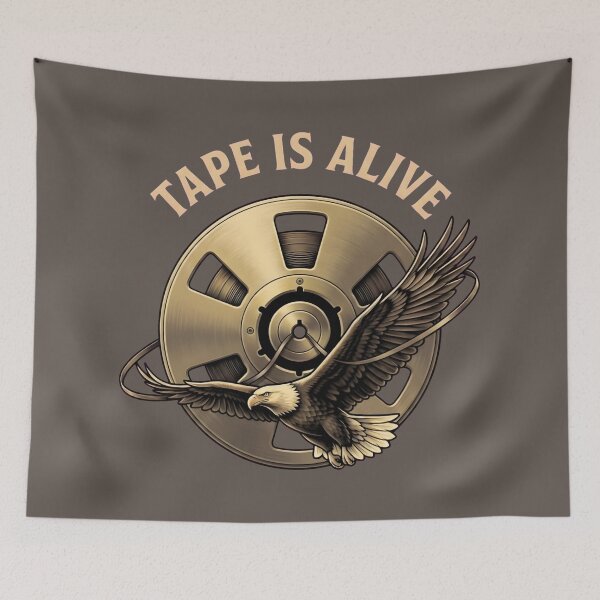 Item preview, Tape Reel Eagle Graphic - Audiophile Retro Music Lover designed and sold by SplashTastic.