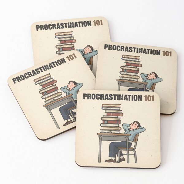 Item preview, Procrastination 101 Retro Course Poster designed and sold by PictorialWhimsy.
