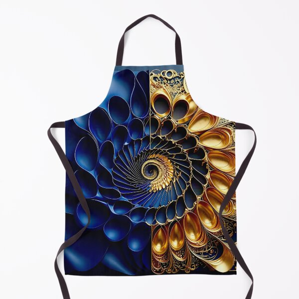 Item preview, Intricate Duality of Royal Navy Velvet and Gold Filigree designed and sold by Vicky Brago-Mitchell®.