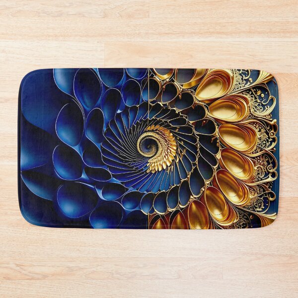 Item preview, Intricate Duality of Royal Navy Velvet and Gold Filigree designed and sold by Vicky Brago-Mitchell®.