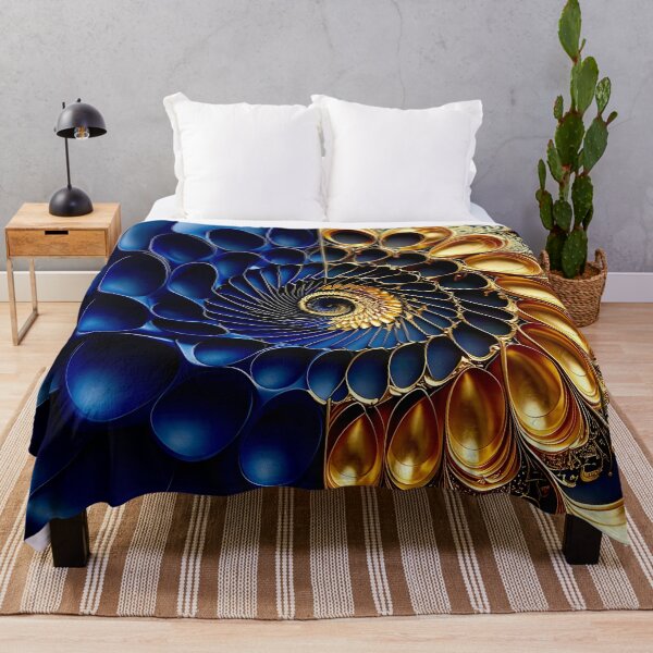 Item preview, Intricate Duality of Royal Navy Velvet and Gold Filigree designed and sold by Vicky Brago-Mitchell®.