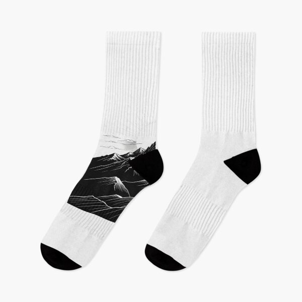 Item preview, Continuous Line Mountain Range with Sun Pop Art Halftone Style – Minimalist nature gift designed and sold by michallechowicz.