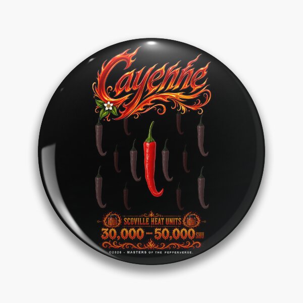 Item preview, Cayenne: Pepper & Scoville Heat Units designed and sold by Jessie Slamwhorella.