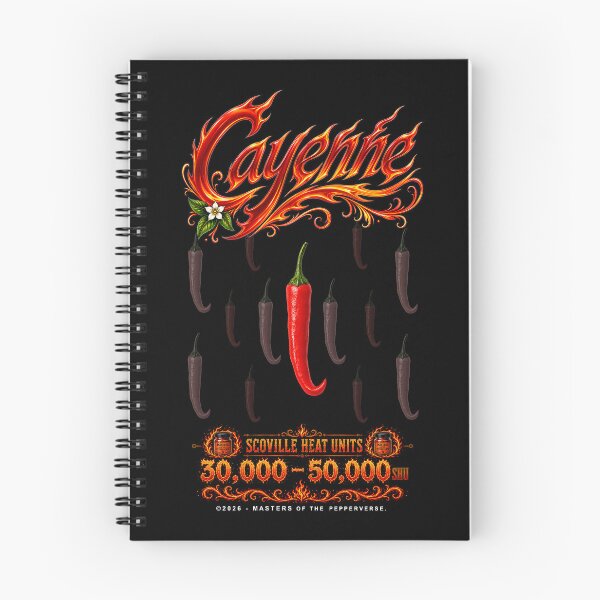Item preview, Cayenne: Pepper & Scoville Heat Units designed and sold by Jessie Slamwhorella.