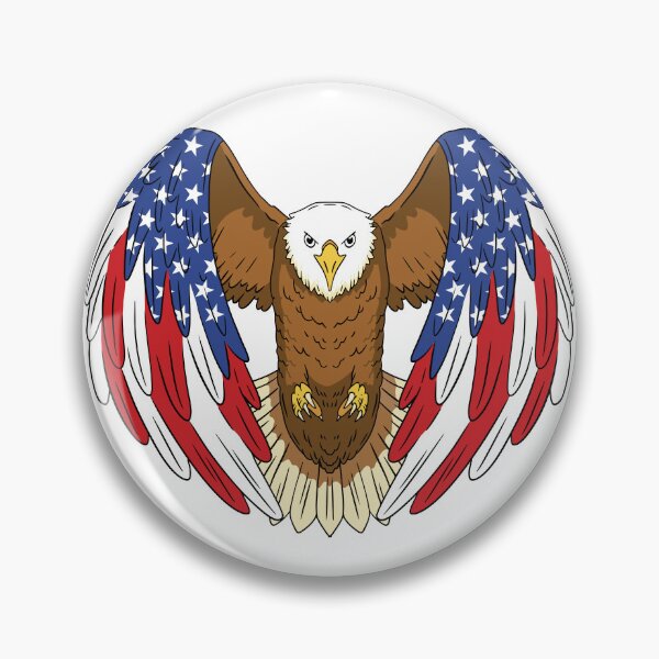 Item preview, American Flag Bald Eagle Patriotic USA Freedom Art designed and sold by Hilal-Studio.