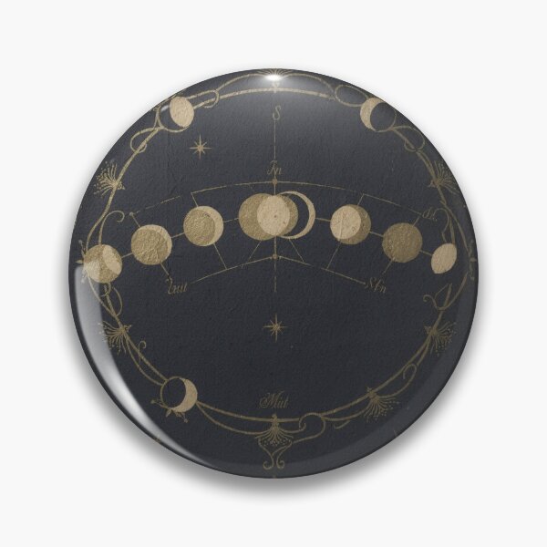 Item preview, Celestial Moon Phases Gilt Chart designed and sold by PictorialWhimsy.