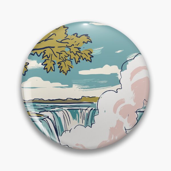 Item preview, Niagara Falls Vintage Retro Canada Travel designed and sold by RareDeerArt.