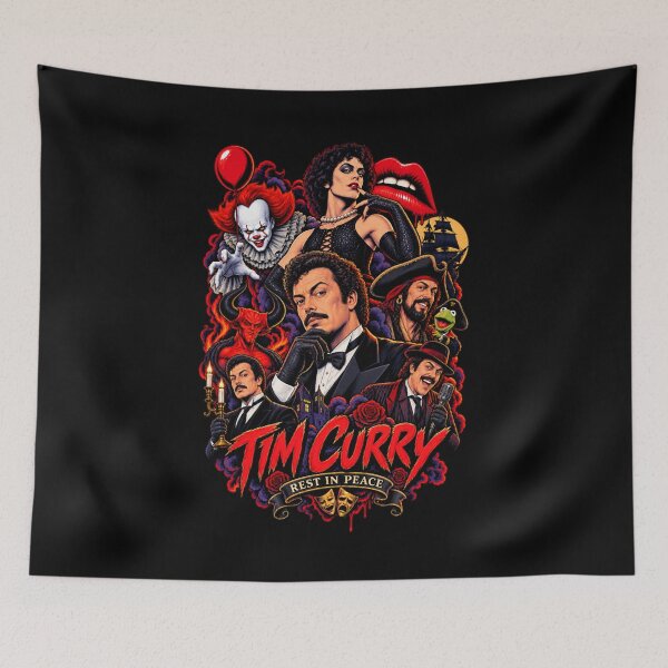 Item preview,  Frank N Furter Red Lips, RIP Tim Curry Memorial, 1946 2026 Tim Curry Tribute, The Rocky Horror Picture Show designed and sold by MaryBecky.