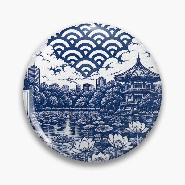 Item preview, Ueno Shinobazu Pond Japanese Woodblock Art designed and sold by BAIAN FUJIYAMA.