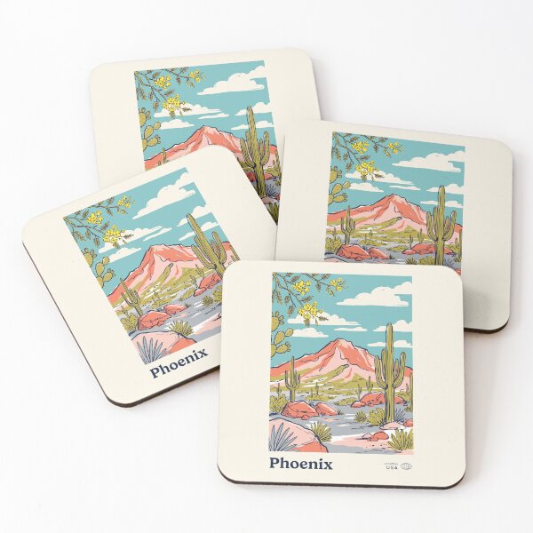 Item preview, Phoenix Vintage Retro USA Travel designed and sold by RareDeerArt.