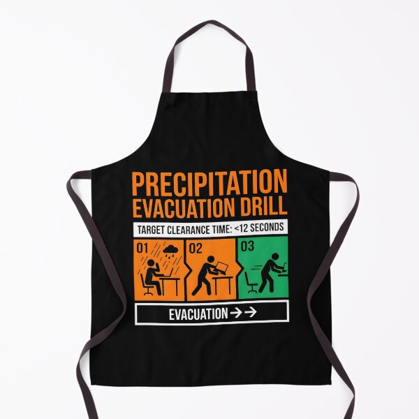 Item preview, Precipitation Evacuation Drill - Desk Worker Rain Humor designed and sold by SplashTastic.