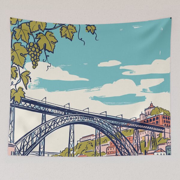 Item preview, Porto Vintage Retro Portugal Viajes designed and sold by RareDeerArt.