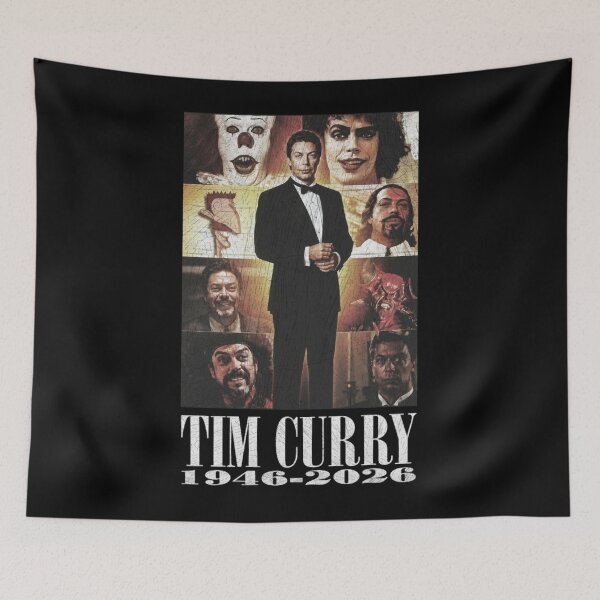 Item preview, Frank N Furter Red Lips, RIP Tim Curry Memorial, 1946 2026 Tim Curry Tribute, The Rocky Horror Picture Show designed and sold by MaryBecky.