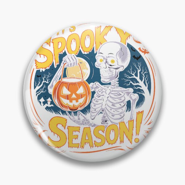 Item preview, It’s Spooky Season Skeleton Funny Halloween Pumpkin Premium Tri-Blend T-Shirt designed and sold by viinnzArt.