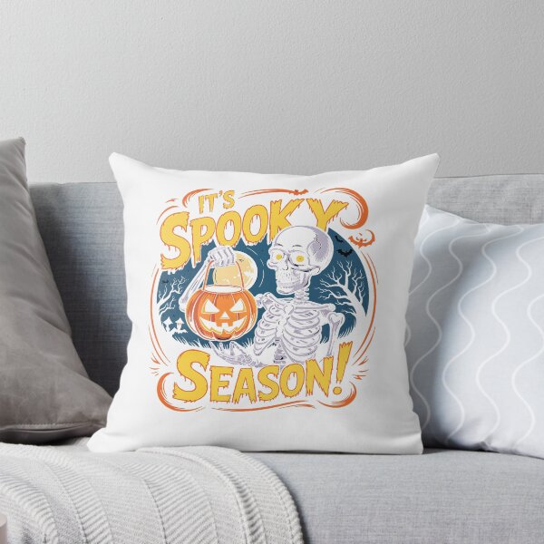 Item preview, It’s Spooky Season Skeleton Funny Halloween Pumpkin Premium Tri-Blend T-Shirt designed and sold by viinnzArt.