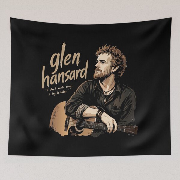 Item preview, Glen Hansard Oil Painting designed and sold by WhimsySpore.