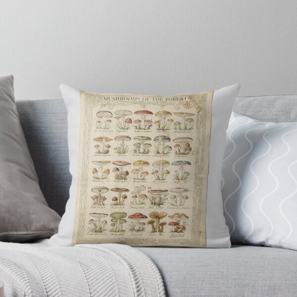 Item preview, Vintage Mushroom Identification Chart Print designed and sold by PictorialWhimsy.