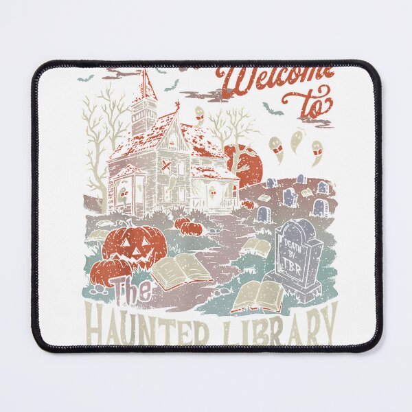 Item preview, Retro Salem Welcome to The Haunted Library Bookish Halloween T-Shirt designed and sold by Cute-Pretty.