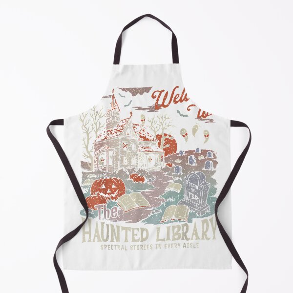 Item preview, Retro Salem Welcome to The Haunted Library Bookish Halloween T-Shirt designed and sold by Cute-Pretty.