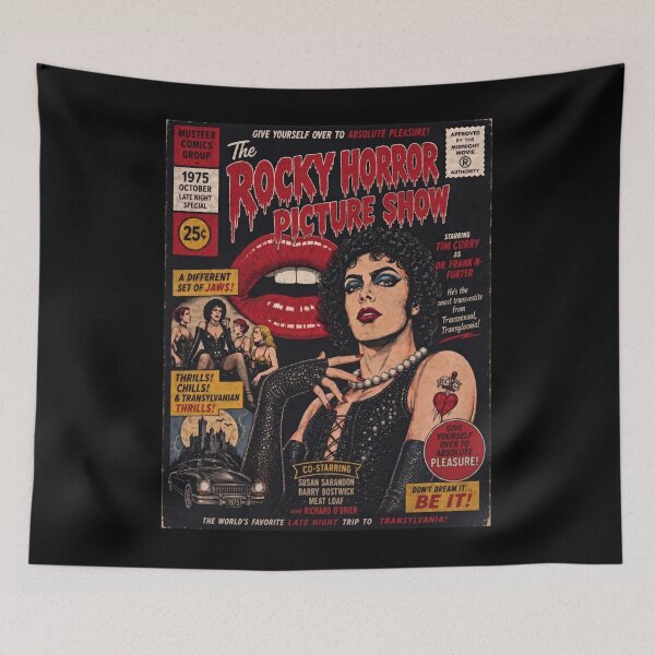Item preview, Frank N Furter Red Lips, RIP Tim Curry Memorial, 1946 2026 Tim Curry Tribute, The Rocky Horror Picture Show designed and sold by MaryBecky.