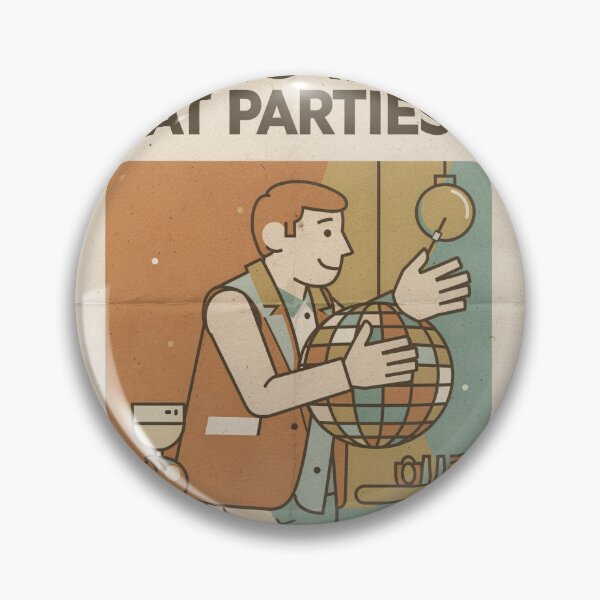Item preview, How to Vanish at Parties Retro Poster designed and sold by PictorialWhimsy.