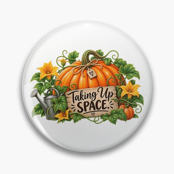 Item preview, Pumpkin Taking Up Space  designed and sold by Julie Leisure Gardening.