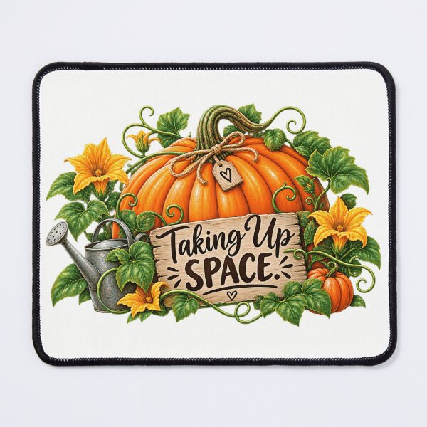 Item preview, Pumpkin Taking Up Space designed and sold by Julie Leisure Gardening.