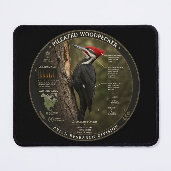 Item preview, Pileated Woodpecker – North American Forest Giant designed and sold by The Digital Compass.