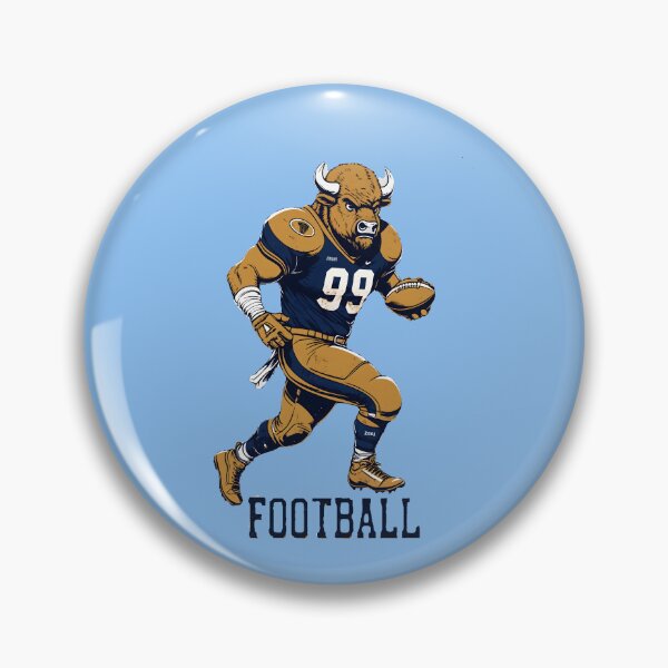 Item preview, Powerful Football Buffalo Mascot designed and sold by Structure-Blue.