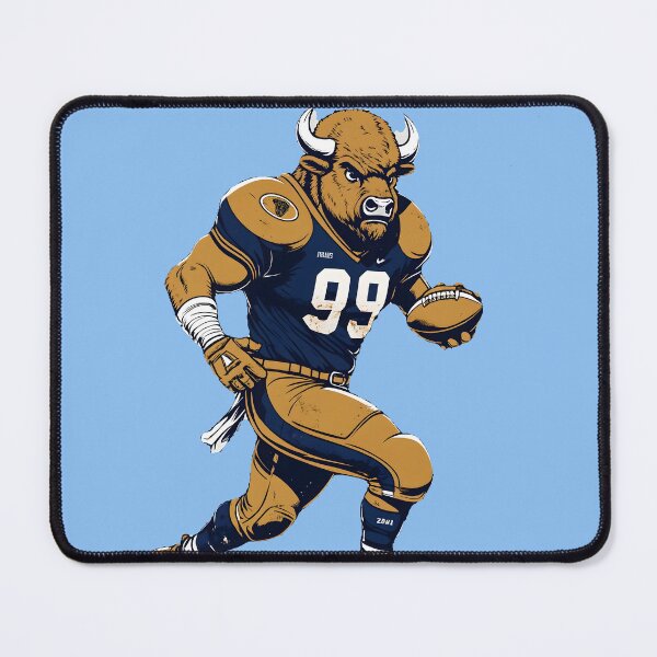 Item preview, Powerful Football Buffalo Mascot designed and sold by Structure-Blue.