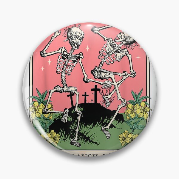 Item preview, Lurk Laugh Loathe Funny Skeleton Tarot Halloween T-Shirt designed and sold by Djtahar15.