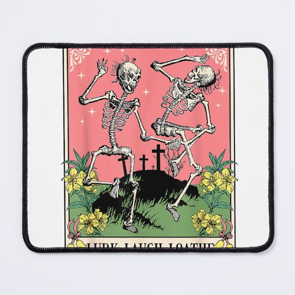 Item preview, Lurk Laugh Loathe Funny Skeleton Tarot Halloween T-Shirt designed and sold by Djtahar15.