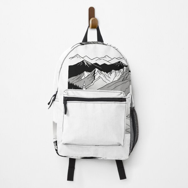 Item preview, Continuous Line Mountain Range with Sun Winter Holiday Style – Minimalist nature gift designed and sold by michallechowicz.