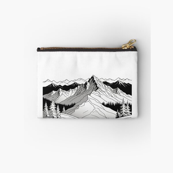 Item preview, Continuous Line Mountain Range with Sun Winter Holiday Style – Minimalist nature gift designed and sold by michallechowicz.