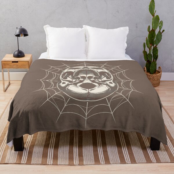 Item preview, Anatomical Skull Spider Web - Gothic Skeleton Dark Art designed and sold by SplashTastic.