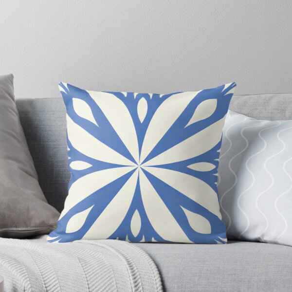 Item preview, Minimalist Sky Blue & White Floral Mandala Vector Art designed and sold by LuxocaDesigns24.