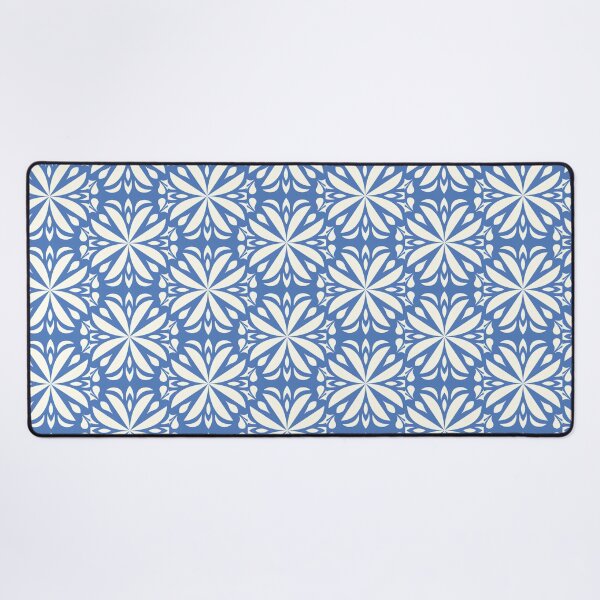 Item preview, Minimalist Sky Blue & White Floral Mandala Vector Art designed and sold by LuxocaDesigns24.