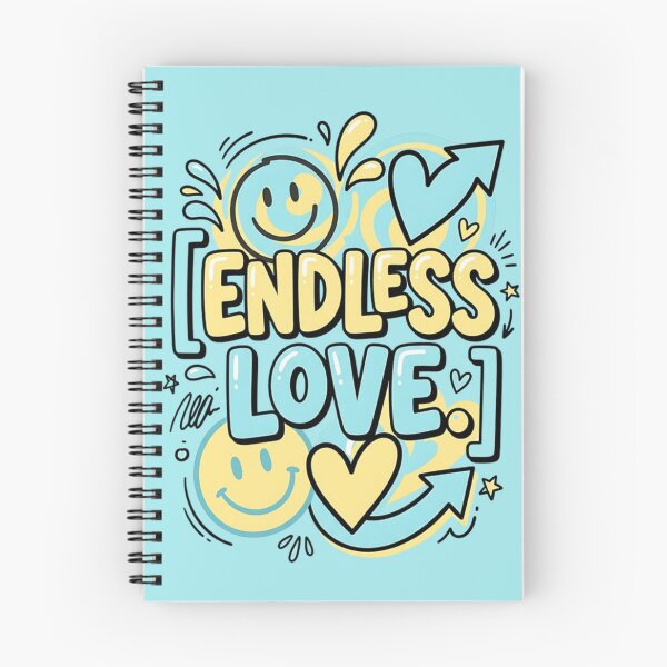 Item preview, Endless Love Typography with Smile Emoji – Cute Positive Love Design designed and sold by RajDeals.