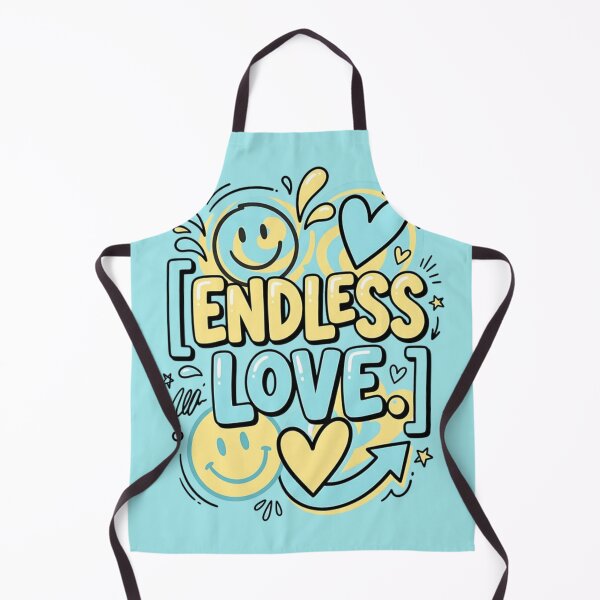 Item preview, Endless Love Typography with Smile Emoji – Cute Positive Love Design designed and sold by RajDeals.