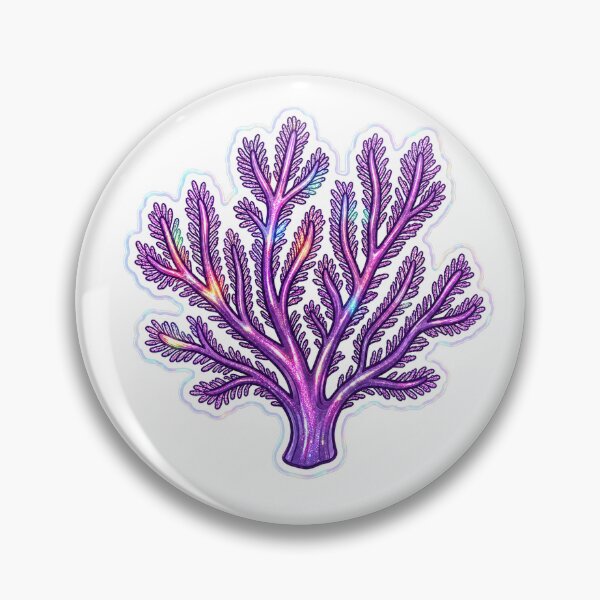 Item preview, Purple Sea Plume Gorgonian Coral Reef Illustration designed and sold by KenworksDigital.