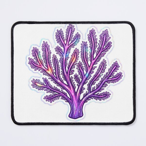 Item preview, Purple Sea Plume Gorgonian Coral Reef Illustration designed and sold by KenworksDigital.