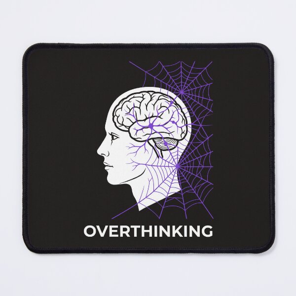 Item preview, Overthinking Brain Web Art - Mental Health Psychology Gift designed and sold by SplashTastic.