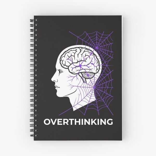 Item preview, Overthinking Brain Web Art - Mental Health Psychology Gift designed and sold by SplashTastic.