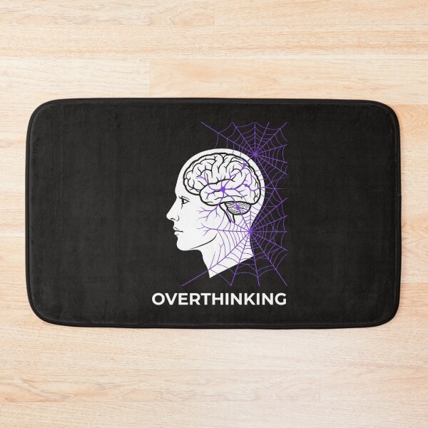 Item preview, Overthinking Brain Web Art - Mental Health Psychology Gift designed and sold by SplashTastic.
