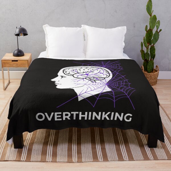 Item preview, Overthinking Brain Web Art - Mental Health Psychology Gift designed and sold by SplashTastic.