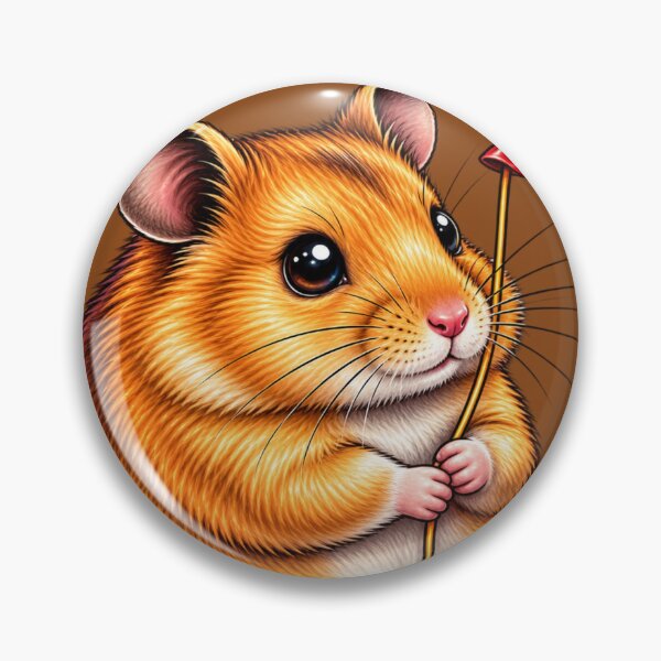 Item preview, Cute Hamster with Red Balloon designed and sold by Hari Arts.