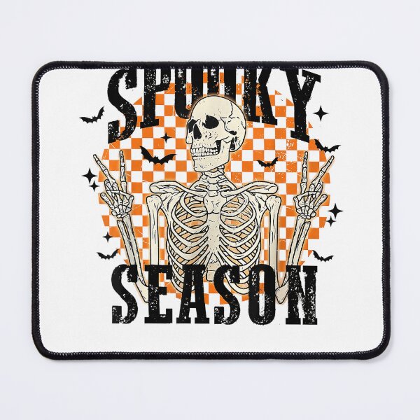 Item preview, Spooky Season Skeleton Checkerboard Funny Halloween T-Shirt designed and sold by KTY-NUSS.