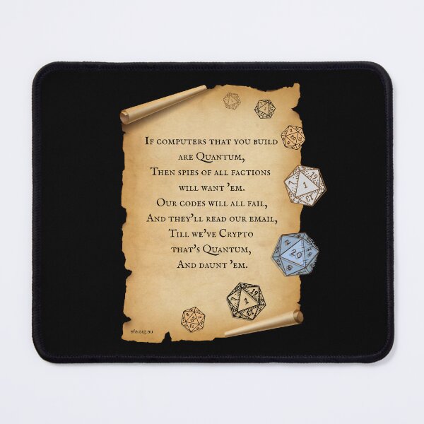Item preview, The Quantum Limerick designed and sold by Electronic Frontiers Australia.