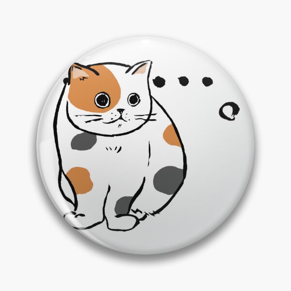 Item preview, Awkward Silence Funny Staring Chubby Calico Cat designed and sold by TarunekoT.